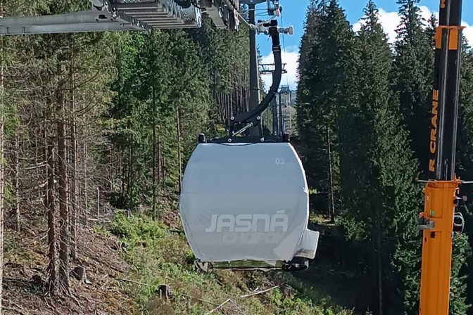 Jasna - pierwsze testy nowej gondoli Jasna - pierwsze testy nowej gondoli