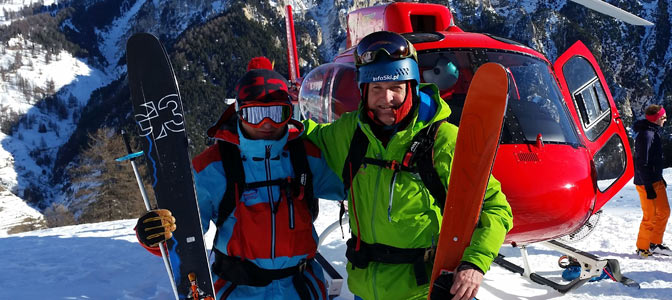 Via Lattea -  freeride i heliskiing we włoskim Piemoncie