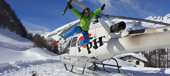 Heliskiing i freeride safari w Dolinie Aosty. La Thuile, Monterosa, Valgrisenche