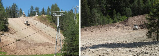 Przebudowa trasy Col Toron fot. Kronplatz