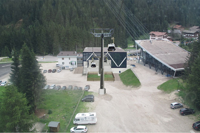 Nowa gondola Alba - Ciampac fot. Doppelmayr Nowa gondola Alba - Ciampac fot. Doppelmayr