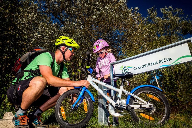 Czechy - rodzinne wycieczki rowerowe po Morawach Wschodnich