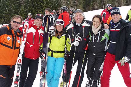Franz Klammer, Gerhard Brüggler, Geli Hiesel, Wolfgang Eder, Carolyn Aigner, Andreas Linger fot. J.Ciszak-skionline.pl Franz Klammer, Gerhard Brüggler, Geli Hiesel, Wolfgang Eder, Carolyn Aigner, Andreas Linger fot. J.Ciszak-skionline.pl